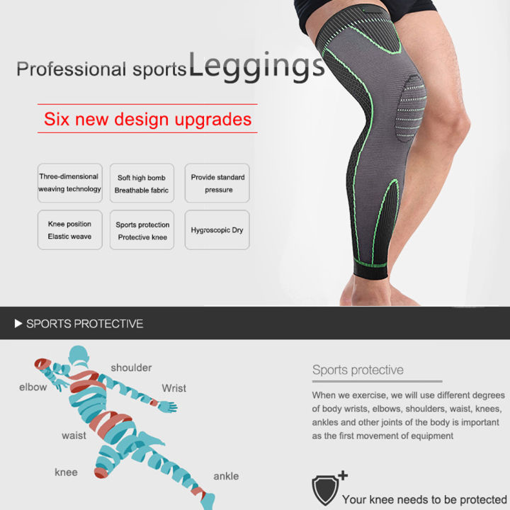 NEENCA Full Leg Sleeves Long Compression Leg Sleeve Knee Sleeves