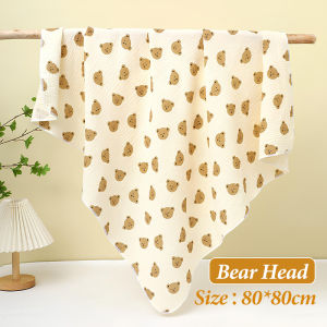 ผ้าห่มเด็ก ผ้าห่อเด็ก ผ้าห่มทารก ระบายอากาศได้ดี ผ้าห่มใยไผ่ 80*80CM ผ้าฝ้าย