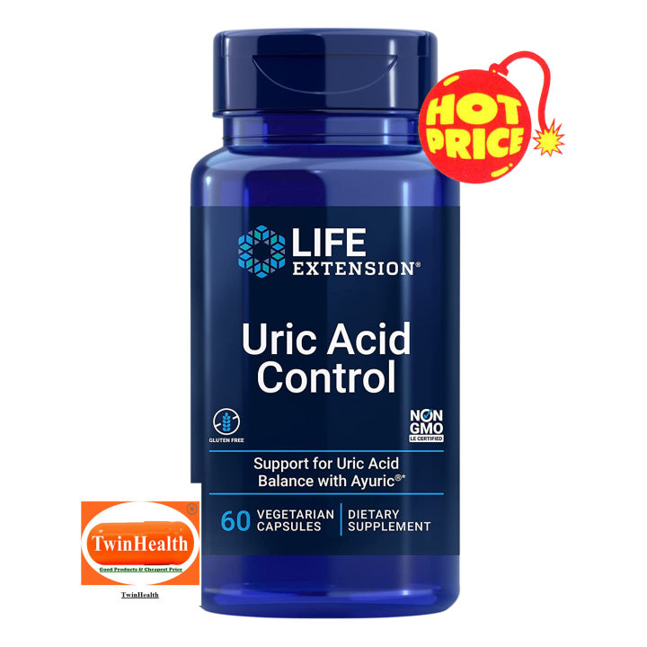 Life Extension Uric Acid Control / 60 Vegetarian Capsules | Lazada.co.th