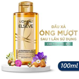Dầu Xả LOreal Paris Elseve Extraordinary Oil Smooth Conditoner 100ml Cho Tóc Khô Sơ Mềm Mượt Hương Hoa Cao Cấp