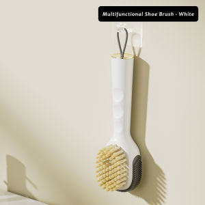 JustLiving 1PC Multifunction Plus Liquid Shoe Home Soft Bristled Shoe Brush Brush Long Handle Brush Clothes Brush Shoe Clothing Board Brush Household Cleaning Tools Liquid Dispensing Cleaning Brush