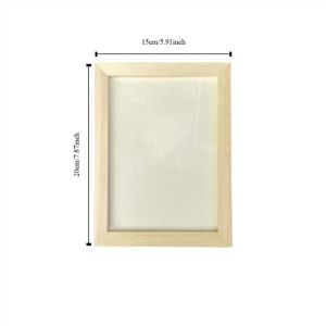 CHLOCH Kích thước đa dạng Khung đất sét trống Sáng tạo Gỗ Khung tranh Thủ công bằng gỗ Tự làm Giá đỡ ảnh bằng gỗ Trẻ em vẽ tranh