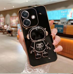 Soft Case Oppo A3X A5i A5 Pro 4G 5G Silicon Astronot Standing Plating Handphone