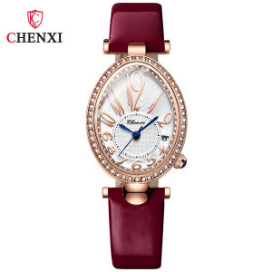 Chenxis new TikTok-style womens watch popular in live broadcasts wholesale fashion diamond-encrusted oval watch