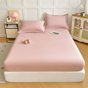 SUNLIGHT HOME Solid Color Knitted BedsheetBreathable Fitted Bed SheetSoft Mattress Protector