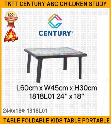 Tktt Century Abc Children Study Table Foldable Kids Table PORTABLE Japanese Style Table Meja Budak Meja Lipat Serbaguna - Plastic