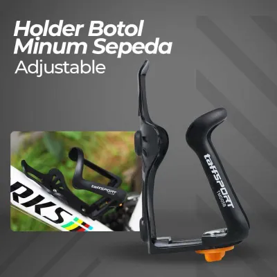 TaffSPORT Holder Botol Minum Sepeda Bottle Cage MTB Adjustable TMD05B
