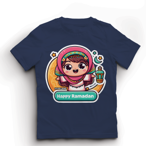 Baju Atasan Anak Perempuan Lebaran Ramadan Karakter Cewek Muslim Lucu Import 1 - 10 Tahun - Hypelane