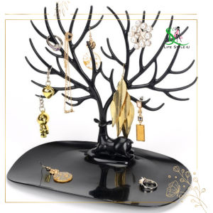 Kệ Trang Sức Hình Hươu Mini Để Bàn – Giá Treo Bông Tai Vòng Tay Dây Chuyền Nhẫn – Quà Tặng Decor