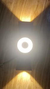 SXH LED Outdoor Wall Lamp Waterproof Courtyard Entrance Front Door Lamp Chinese Knot Modern Simple Double-Headed Spotlight Super Bright Wall Lamp