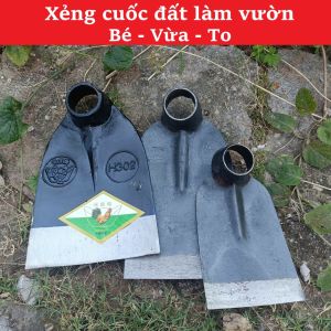 Lưỡi Cuốc Làm Vườn Thép Rèn (To - Vừa - Bé) - Phụ Kiện Xới Đất Vun Gốc Chăm Sóc Cây Cảnh Và Rau Sạch