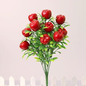 Artificial Fruit Branch Decoration Fruit Bonsai Greenery Decoration Faux Plant Fruit Tree Branches Props Home Arrangement