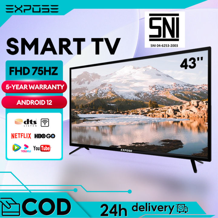 Smart TV 43 Inch TV Android 32 Inch Digital TV LED 4K UHD Android OS