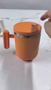 Automatic Stirring Coffee Mug Rechargeable Stirring Coffee Mug Electric Stainless Steels Mugs With Lid for Home Office