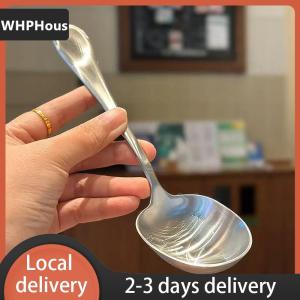 [COD] WHPHous Ship within 24 hours Large Stainless Steel Round Head Buffet Serving Spoon Thicken Kitchen Dinner Dish Soup Rice Western Restaurant Bar Public Spoon