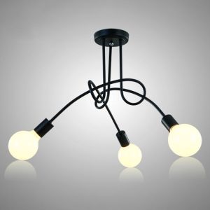 【Free Bulb】Nordic Modern Minimalist Ceiling light Classic Retro Spider Chandelier American Restaurant Nordic Living Room Bedroom Lighting