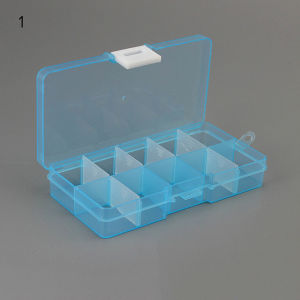 baoda Christmas Gift Plastic10 Slots Adjustable Jewelry Storage Box Case Craft Organizer Beads
