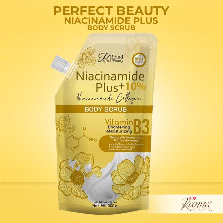 Perfect Beauty Niacinamide Plus, Niacinamide Collagen, Body Scrub, 350g ...