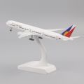 Metal Aircraft Model 20Cm 1:400 Philippine Air Boeing777 Metal Replica With Landing Gear Alloy Material Aviation Simulation Gift. 