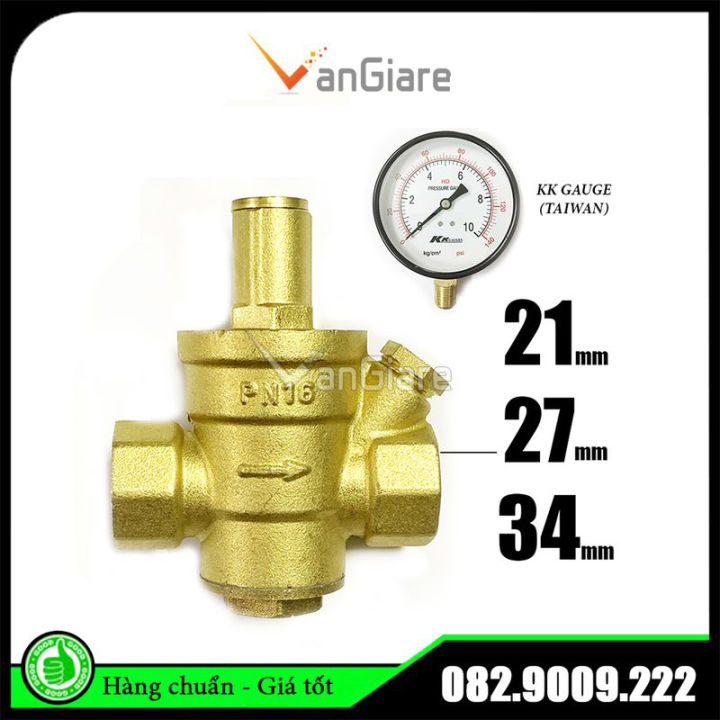 Van giảm áp lực nước gia đình, nhà cao tầng phi 21 27 34 42 49 60 76 ...