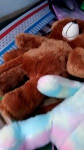 Tas beruang tedy bear bulu lucu imut gemoy Ransel Wanita Baru Boneka Mewah Ransel Kasual Tas Kepribadian Kartun Beruang