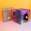 Cat Toy House Indoor Cats Scratching Board Scratch Board Corrugated Cardboard Scratcher Sleeping Bed Accessories   Mainan Rumah Kucing Murah Gila 猫抓板屋 猫抓板窝. 