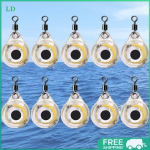 COD [Free Shipping] 10Pcs Battery Operated Fishing Lures - Mini Eye Shape for Seawater and Freshwater Fishing