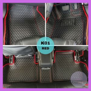 Toyota Wish/ Avanza/ Innova Luxury PU Leather Carpet Carmat Car Floor Mat Karpet Kereta 车子5D皮革脚垫