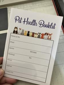 Pet Vaccination Certificate Card for Dogs and Cats | Pet Booklet