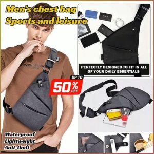 Chest Support Zippered Front Pocket Waterproof Chest Mount Anti-theft Light Wear-resistant Gold Display