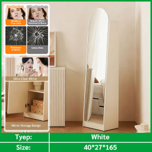 Entrance full-length mirror full-length mirror home with cabinet punch-free style bedroom dressing mirror with door storage cabinet
