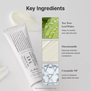 Dr.Althea 345 Relief Cream Hydrating Calming Facial Cream With Tea Tree Leaf Water Niacinamide & Ceramide NP Soothe Irritated Skin Improve Dullness Lock Skin Moisture For All Skin Types Daily Skincare