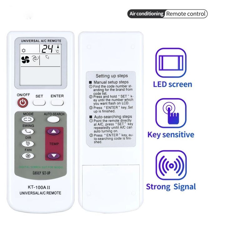 Universal A/C Multifunction KT100A II Air Conditioner Remote Control