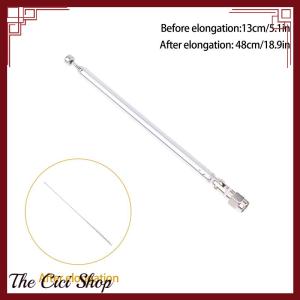 [The Cici Shop] 48 64cm 6 Section Metal Full-Channel Am Fm Radio Telescopic Antenna 360 Degree Rotating Antenna Aeial