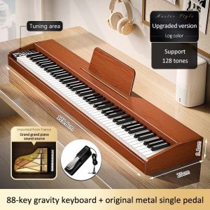 88-key portable electronic piano with three-step hammer keyboard multifunctional family for beginner