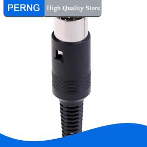 [PERNG] Tehe ปลั๊ก DIN ขั้วต่ออะแดปเตอร์เสียงแบบอินไลน์ตัวผู้13ขาสำหรับ ST Kenwood ICOM