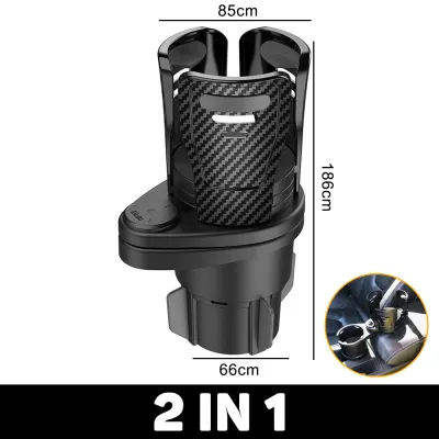 Có thể điều chỉnh khay giữ cốc ô tô expender Adapter 360 độ xoay ô tô đa năng chai nước cup tổ chức cho Snack chai ly uống mì ăn liền