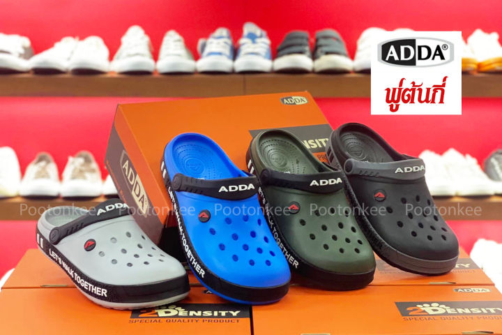 ADDA รองเท้าแตะหัวโต รองเท้าลำลอง สำหรับผู้ชาย แบบสวม รุ่น 55U11 (ไซส์ ...