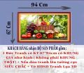TRANH DÁN TƯỜNG TRANG TRÍ PHÒNG BẾP VẢI Lụa 3D. CAO 67CM NGANG94CM.TẶNG KEO DÁN TRANH. 