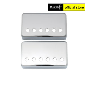 Musiclily Basic Metal Humbucker Guitar Pickup Covers for Electric Guitar (Set of 2)