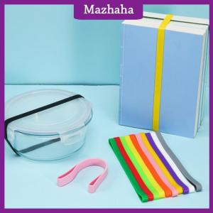 Mazhaha 1pc Silicone Rubber Bands Elastic Rubber Wrapping Bands Extra Large Rubber Bands For Notebook Office Outdoor Gear Gifts
