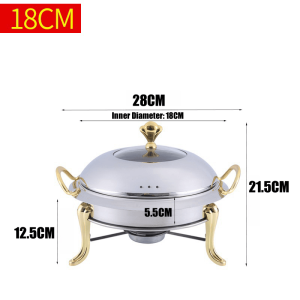 Food Warmer Chafing Dish Warming Cabinet Buffet Stove Stainless Steel Holding Furnace Buffet Warmer Water Pan with Lid Fuel Holder Food Pan Food Tray Pizza Display Cabinet Event Party Holiday