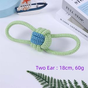 Pet Toy Dog Bite Rope Toy Chew Toys For Puppy Medium and Large Breed Colored Cotton Rope Teeth Molar