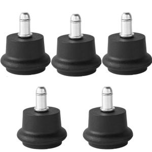 5Pcs Fixed Stationary Castors Stationary Chair Glides set for Office Chairs Providing Scratch Frees & Noise Reducing