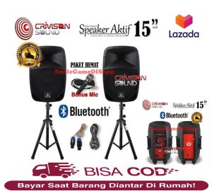 Speaker Crimson SOUL15 active+passive super lengkap real pict