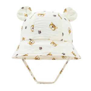 Summer Baby Hat Boy Girl Cotton Sun Caps Children Panama Beach Bucket Hat Cute Cartoon Infant Caps Child