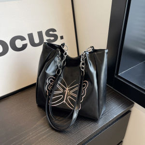 EchoBliss  กระเป๋าโท้ทสำหรับสุภาพสตรีกระเป๋าเป้สะพายหลังทรงสูงทรงผีเสื้อความจุขนาดใหญ่