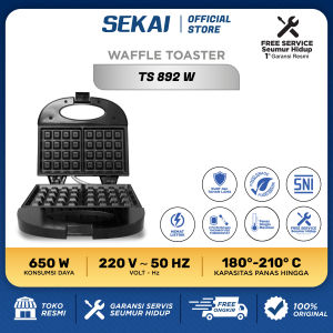 SEKAI Pemanggang Roti Toaster Sandwich Waffle / Roti Panggang - TS 891 / TS 892 S / TS 892 W