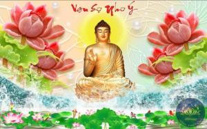 Tranh phật bàn thờ 3d - tranh gạch 3d phật bàn thờ - CBV943