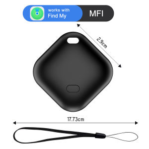 Mini GPS Tracker Key Finder Wallet Tracker Works with Apple Find My (iOS only Not for Android) Water-Resistant Replaceable Battery Anti Lost Reminder Device Item Locator Bluetooth Item Finder for Kids Bags Pets Finder